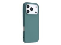 Capa Protetora De Tpu Com Borda Curva De 2,0 Mm, Compatível Com Iphone 17 Pro, Na Cor Verde Meia-noite.