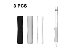 Grips Para Apple Pencil 1/2 Universal, 3 Peças, Silicone Ergonômico, Coating Anti-poeira, Cor Variada