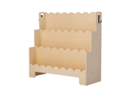 Estante Infantil Em Madeira Succebuy 75x27x70cm Com Design De Bordas Onduladas