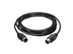 Cabo Lurelia Midi Din 5 Pinos 1 M, para teclados, pianos e sintetizadores, guitarra e baixo.