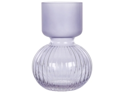 Jarra De Flores Thetidio Vidro 26 Cm Violeta