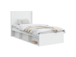 Conjunto 1 Estrutura Da Cama Vidaxl Branco Derivados De Madeira (100 X 200 Cm)