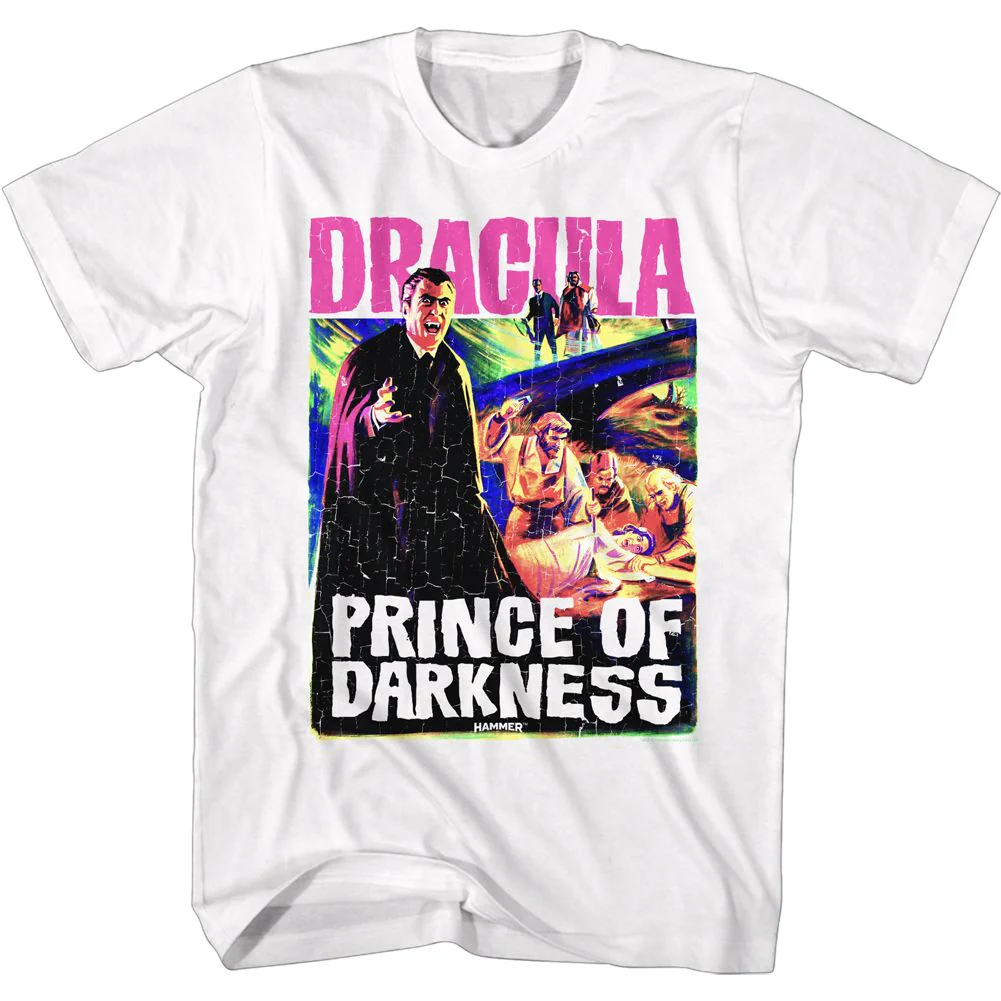 Unisex Adult T-shirt Rockinstone Horror Movies Bright P.o.d. Poster White Sizes