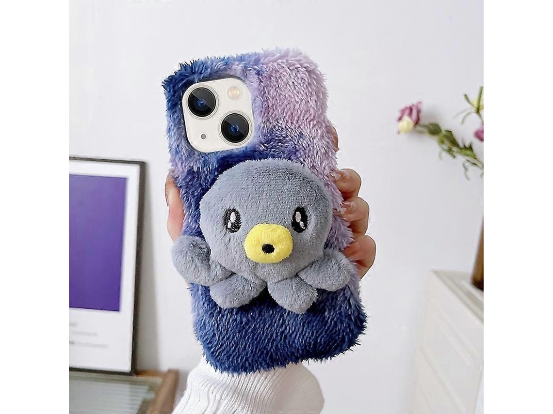 Capa De Celular De Tpu Com Estampa De Polvo De Pelúcia Para Iphone 13