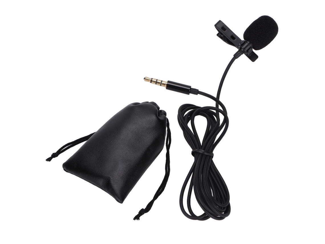 Aetheria microfone Lapelar Clip on Portátil com Redução de Ruído para Gravação de Voz