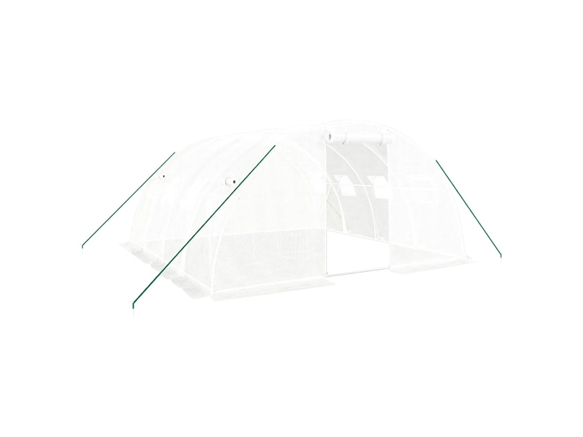 Estufa VIDAXL Branco Polietileno (16 m² 4x4x2 m )