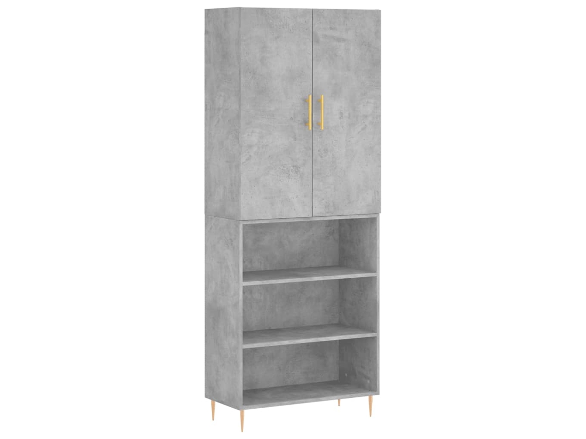 Highboard, Highboards Vidaxl Cinzeto Madeira Processada (n/a)