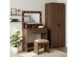 Vidaxl Mesa De Vestir Carvalho Marrom 75,5 X 41 X 135 Cm