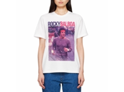 Rockinstone Rocky Movie Pic With Name White Adult T-shirt Size:xxxl