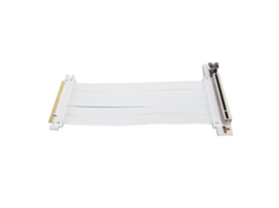 HURRISE Pcie 4.0 X16 Riser Cable Pcie 4.0 X16 Riser Cable Porta de Expansão Do Computador Branco 30 Cm / 11 8 Polegadas