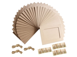 Moldura Para Fotos 4x6 Polegadas Papel Kraft Molduras Para Fotos 30 Peças Papelão Faça Você Mesmo Aquaforge