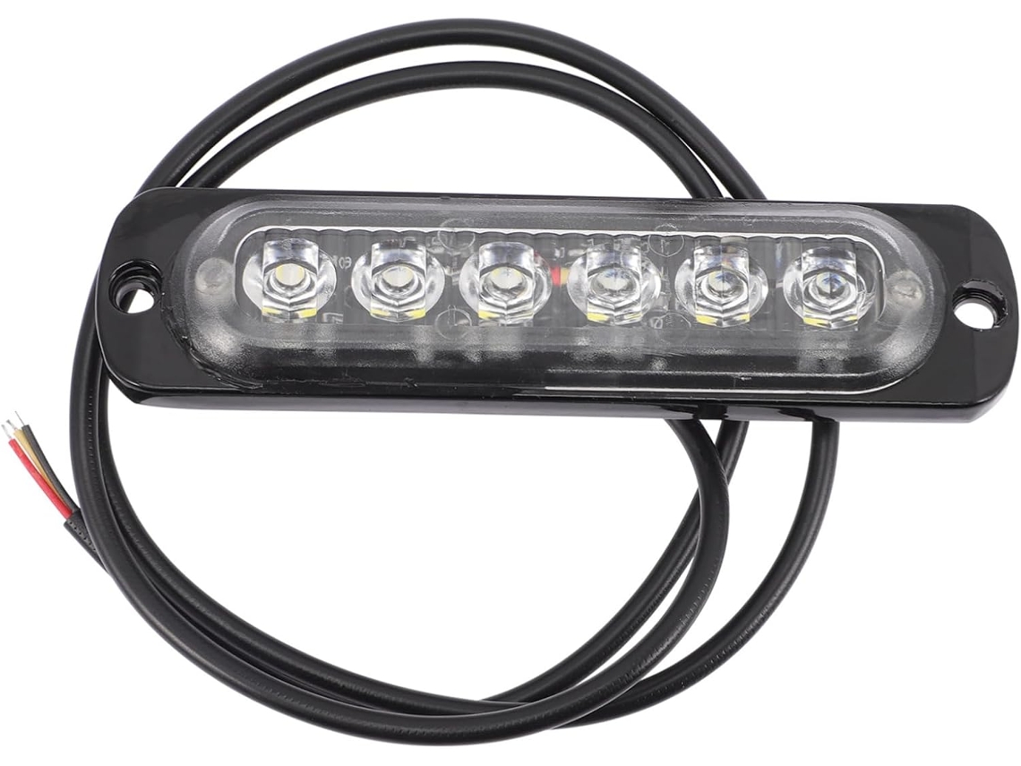 Luzes Estroboscópicas De Led Ultrafinas Partykindom, Com 6 Leds Brancos, Para Veículos Utilitários, Iluminação De
