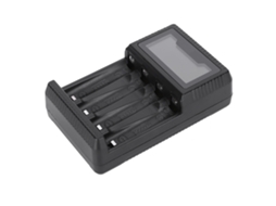 Cargador De Baterías Inteligente Seivi Pc Negro Con Pantalla Lcd Usb, 4 Ranuras Para Aa Aaa Ni-mh Portátil