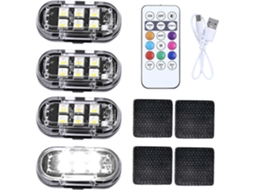 Luzes Estroboscópicas De Led – Conjunto Lâmpadas Com Controle Remoto Sem Fio