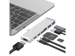 Hub Usb c para Hdmi 4k com Leitor de Cartão Tf/sd AQUAFORGE