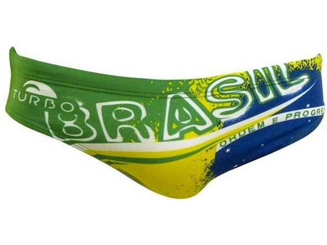 Slips para Homem TURBO Brasil Verde para Natação (L)