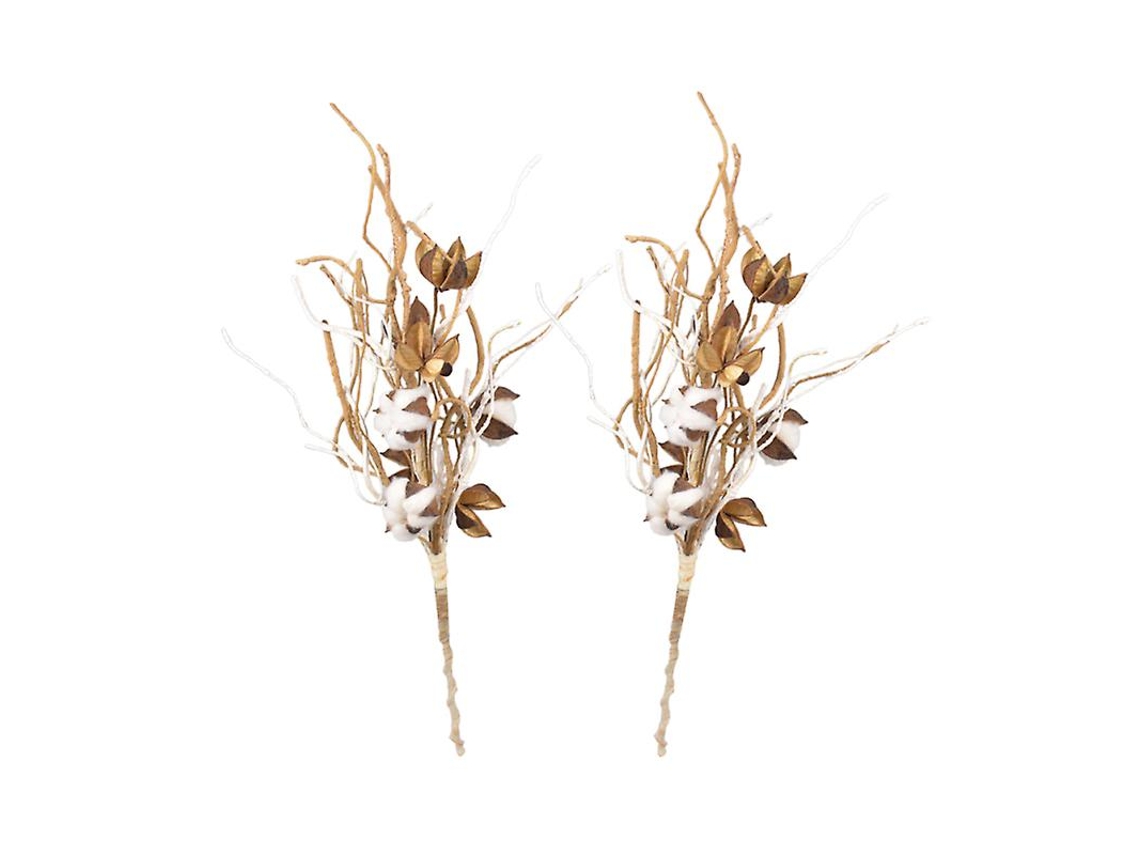 2 Peças de Artesanato em Concha de Flores de Algodão ALLINLESS