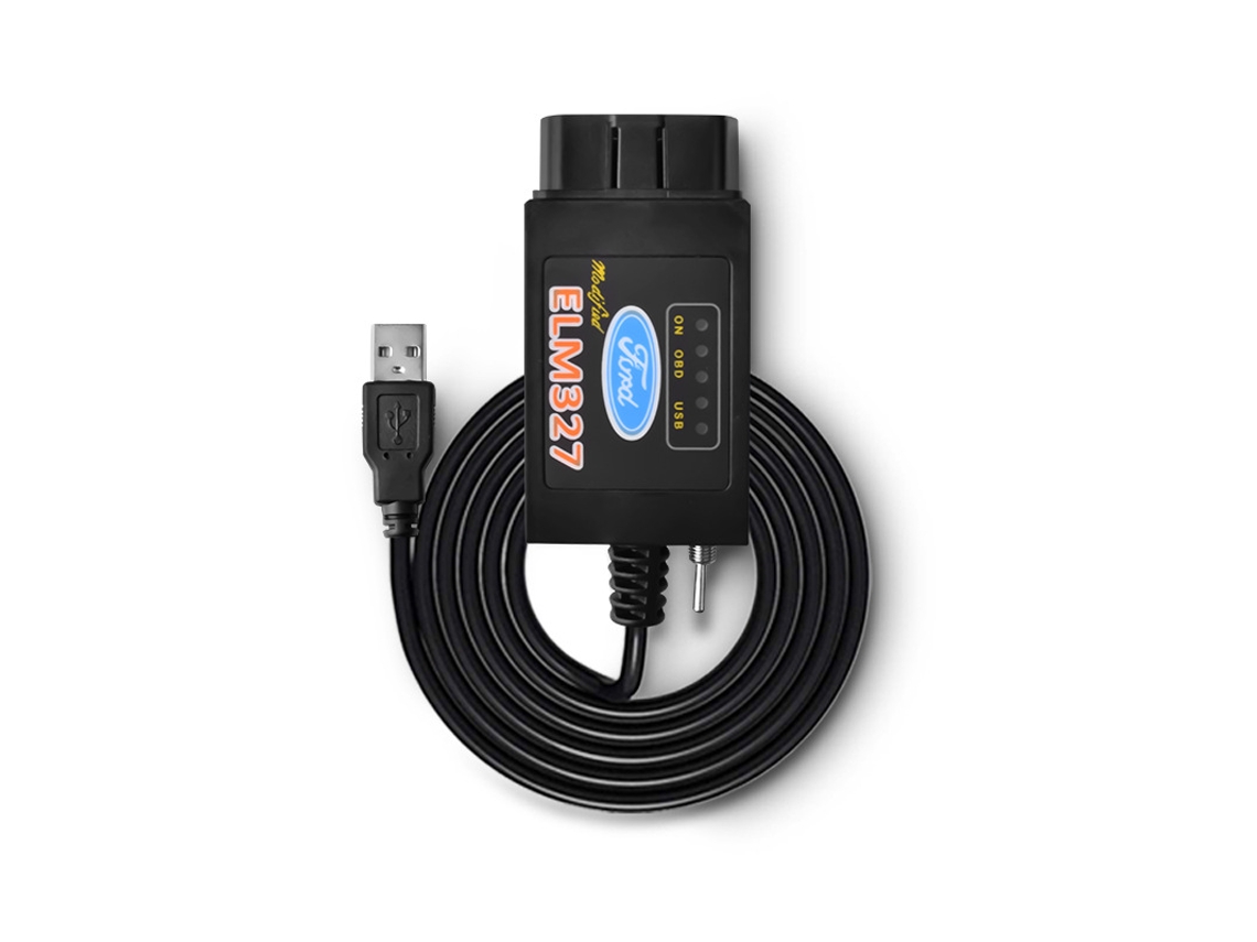 Cabo Elm327 V1.5 Usb Ford Hs Ms Can Ler Apagar Codigos Pc Diagnostico