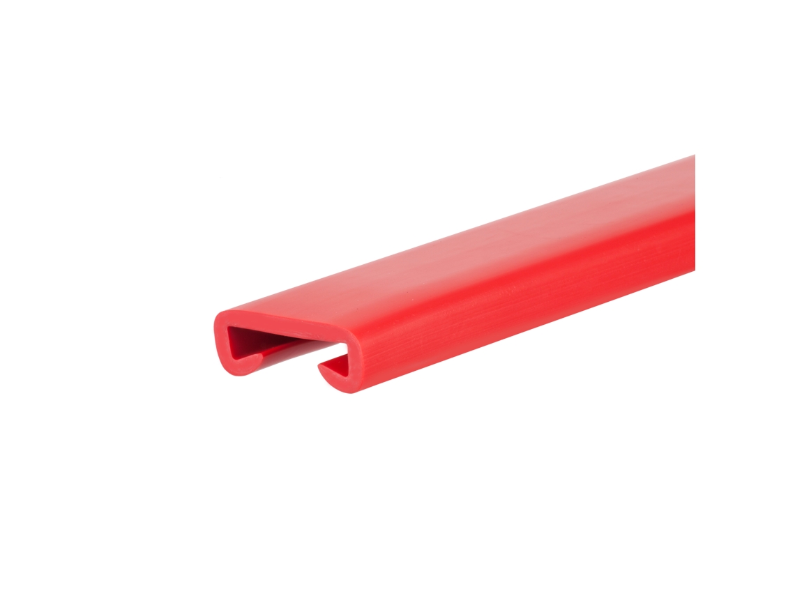 Corrimão Quest Pvc Premium 40x8 Mm, Vermelho, 1 M