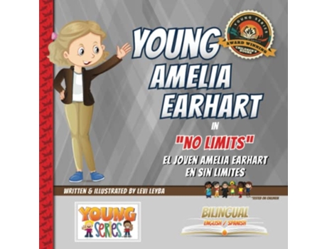 Livro Young Amelia Earhart No Limits de Levi Leyba (Inglês)