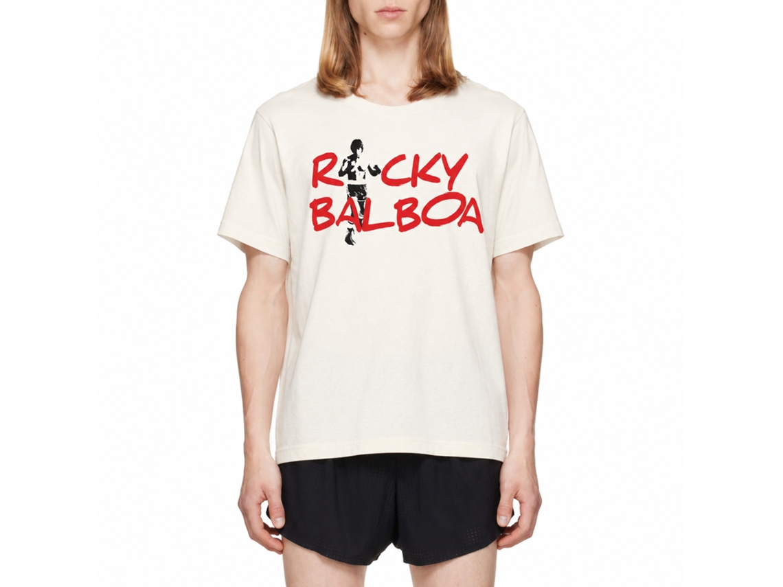 Rockinstone Rocky Movie Rocky-o Solid Natural Adult T-shirt Size:s
