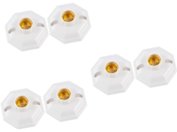Conjunto Com 3 Adaptadores Para Soquete E27, Design Octogonal Prático Para Iluminação De Corredores Gokoco