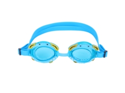 Óculos de Natação Infantil Azul À Prova D'água com Plugues de Ouvido Silicone