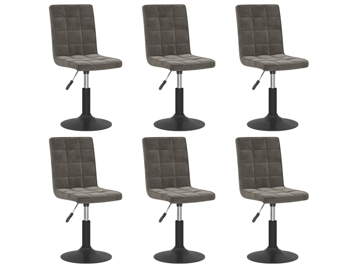 Dining Chair, Dining Chairs Vidaxl Cinzeto Veludo (n/a)