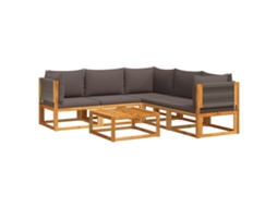 Garden Sofa Set, Garden Sofa Sets Vidaxl Marrom Madeira De Acácia (n/a)