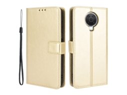 Capa Louco Fundo Alça Para Nokia Nokia G20/g10/6.3 Pele Sintética Bege