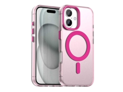Capa Yuysan Para Iphone 17 Candy Magsafe Pc Híbrido Tpu (proteção Antichoque, Compatível Com Magsafe) Vermelho