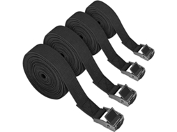 Conjunto De 4 Cintas Amarração Pretas 7 M