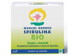 Suplemento Alimentar MARCUS ROHRER Spirulina Recarga Bio (540 comprimidos)