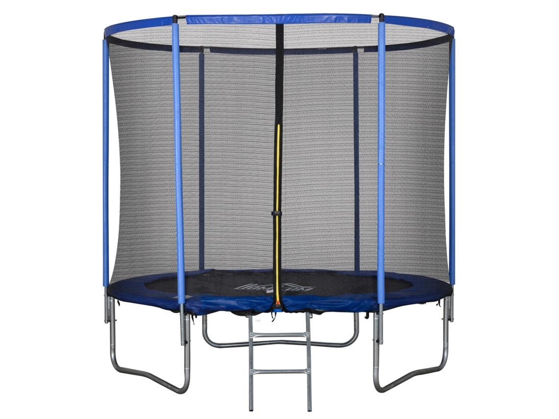 Trampolim de Jardim S/MARCA, rede de segurança, borda acolchoada, Ø244x240cm