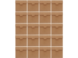 Lote De 20 Envelopes Carrées Em Papel Kraft Résistente Déchirure Para Scrapbooking E Organização Documentos,