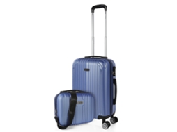 Mala Abs Pequena ITACA Sevron Safira Azul 38X55X20 Cm 38L