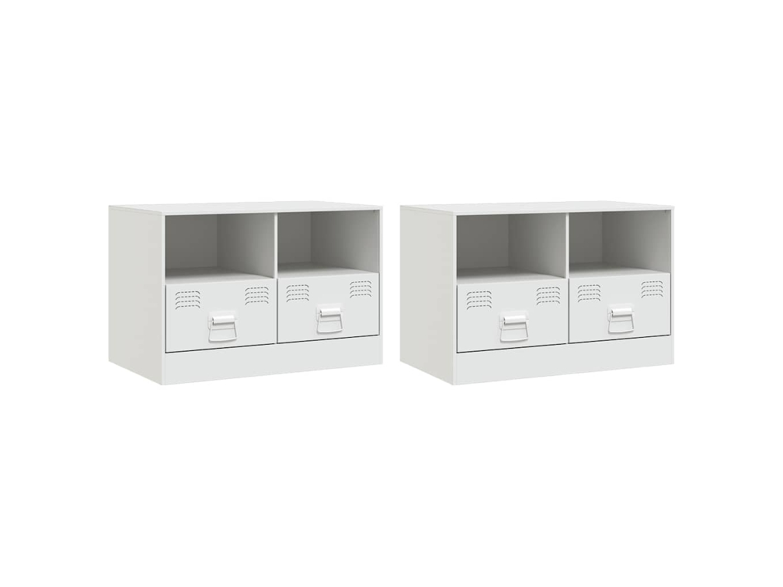 Tv Cabinet Set, Tv Cabinet Sets Vidaxl Branco Aço (n/a)