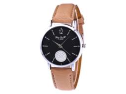 Reloj Analógico De Cuarzo Con Correa Pu Para Mujer Lover Gift (beige)