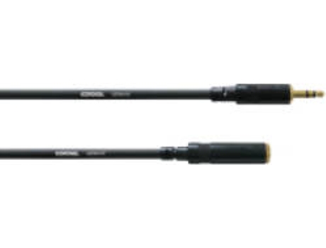 Cabo de Áudio CORDIAL (Jack 3.5mm - 5 m - Preto)