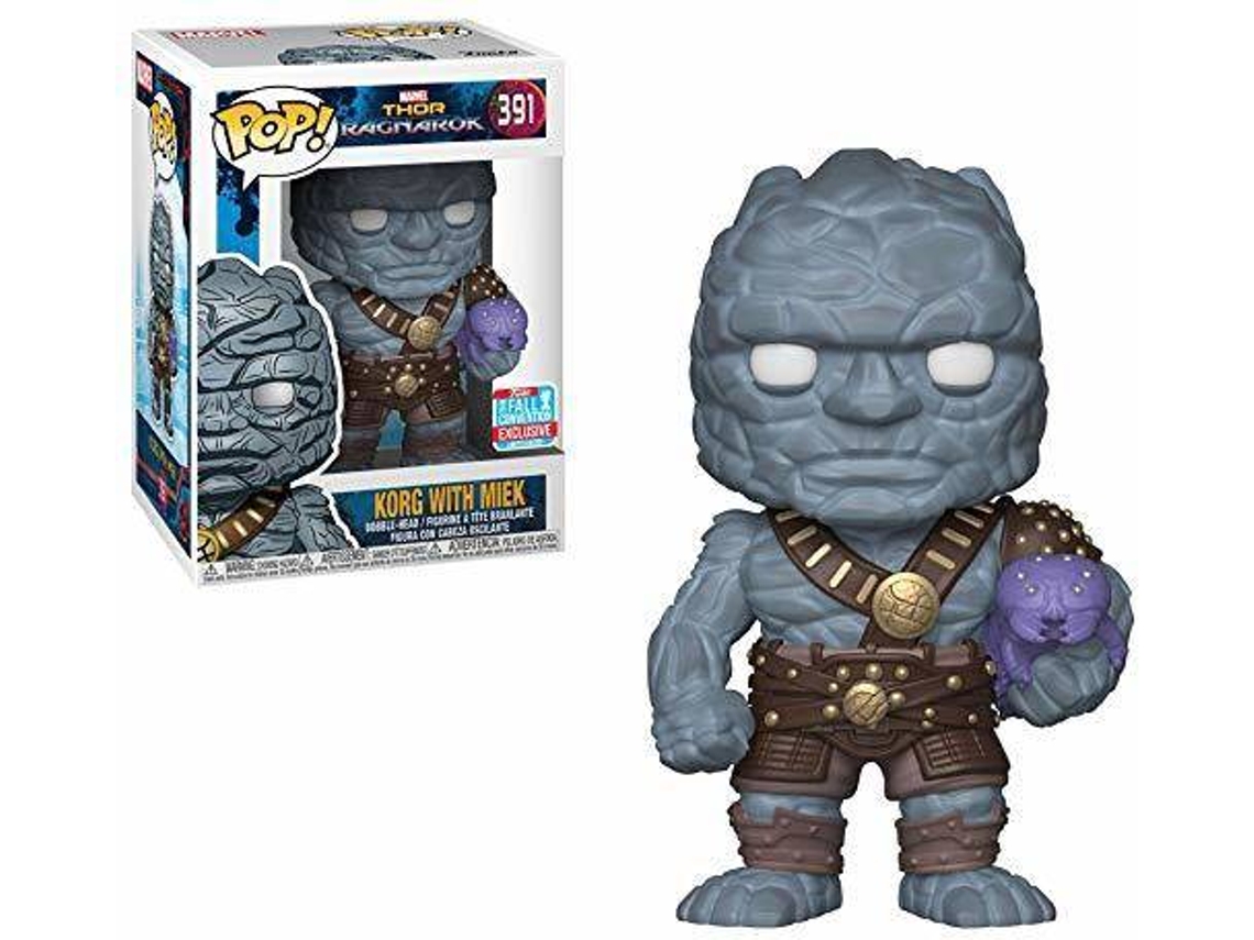 Figura FUNKO Pop! Bobble: Marvel: Thor Ragnarok: Korg w/ Miek