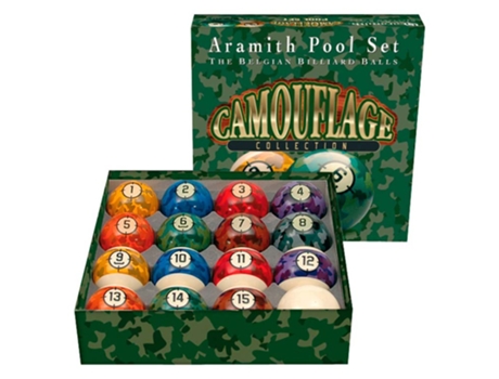 Jogo Bolas ARAMITH Camouflage Collection 57.2mm 2557.021