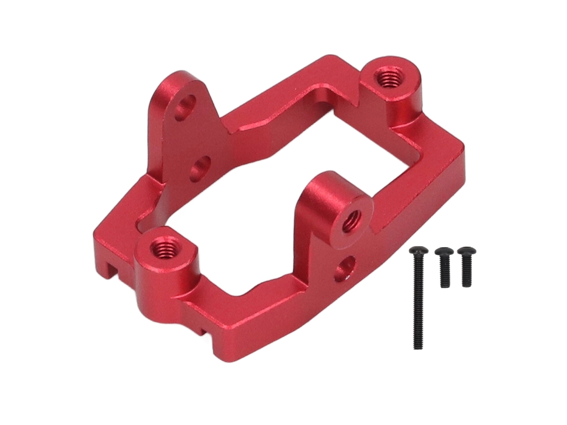 Suporte De Servo Metal Para Rc Crawler Traxxas 1/18 Trx4m Alumínio Leve Controle Preciso Vermelho