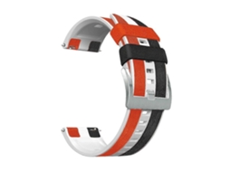 Pulseira De Silicone E Couro Tricolor Para Huawei Watch Gt 3 Pro 22mm