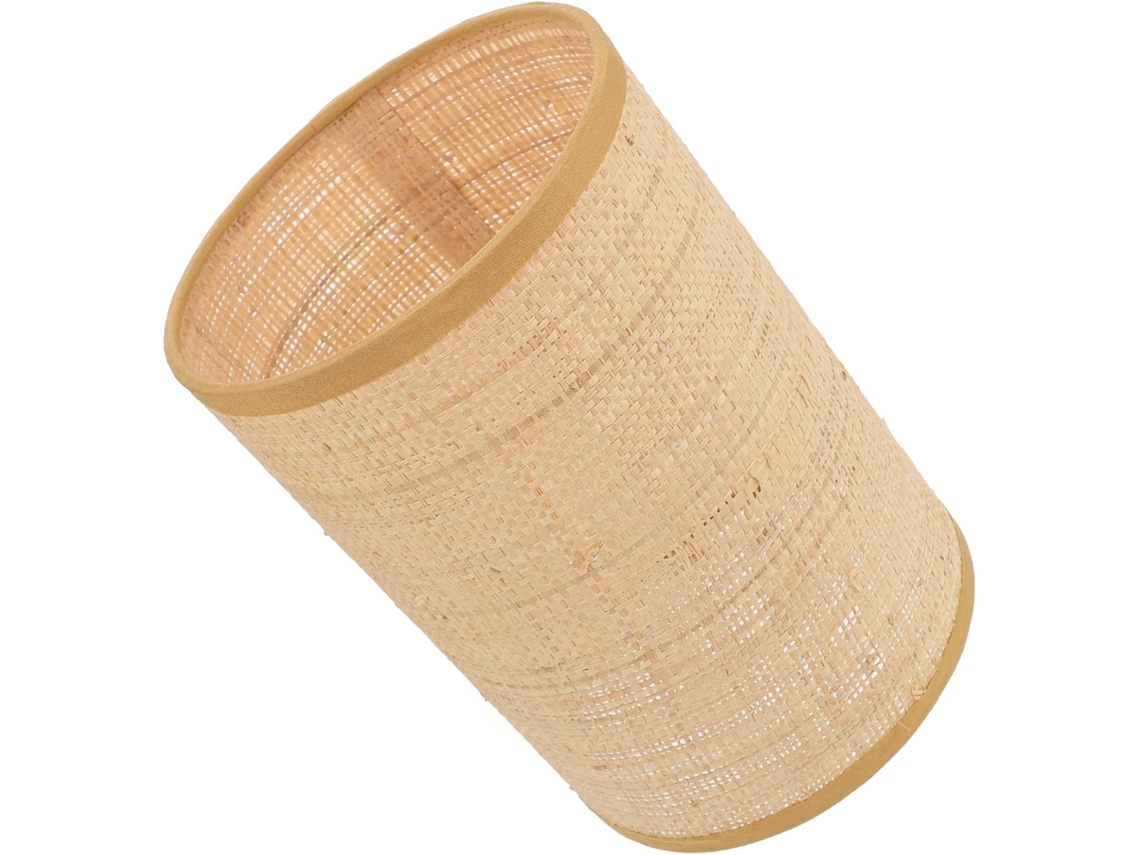 Elegante Luminária de Mesa Rústica em Rattan SFUSHOS
