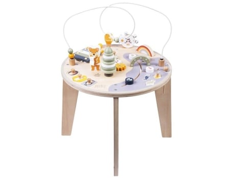 Mesa Multi Atividades Brinquedo Educativo Madeira Ábaco Xilofone A Partir De 12 Meses Engelhart