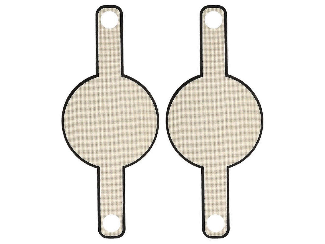 2 Assadeiras de Fibra de Vidro com Cabos Longos para Pães e Bolos, Resistentes ao Calor e Antiaderentes, 52x20cm, Marrom