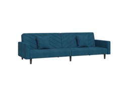 Sofa Bed, Sofa Beds Vidaxl Azul Veludo (n/a)