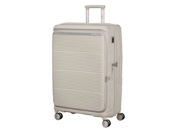 Mala De Viagem Grande Samsonite Paralux Hs 75cm 4 Rodas Expansível Cinza Pedra 105l