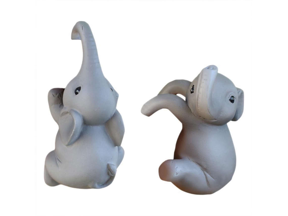 Suportes Para Vasos Elefante Cartoon Conjunto De 2