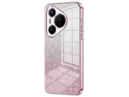 Capa De Celular Huawei Pura 70 Tpu Com Gradiente E Glitter
